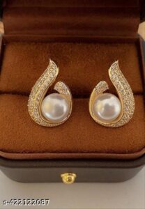 Pearl Diamond Luxury Earrings for Women